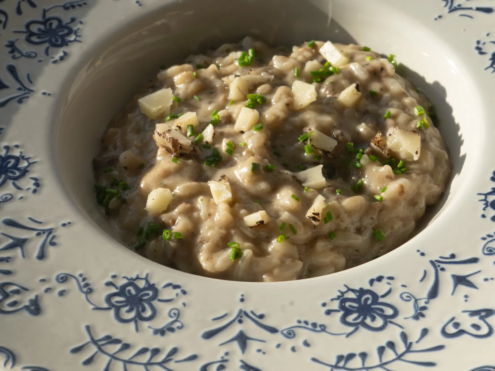 Plato de arroz cremoso de El Olivo
